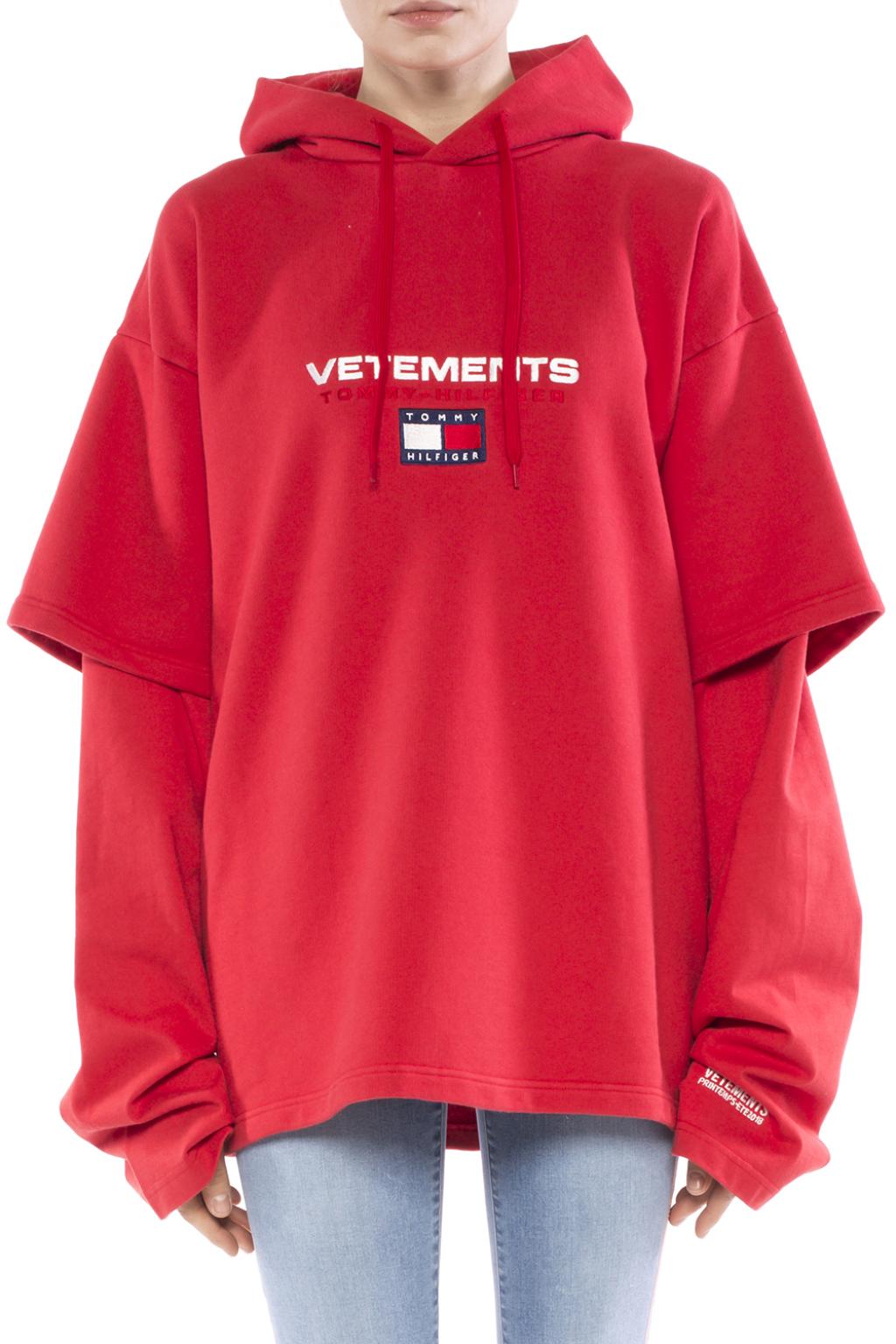 vetements tommy hoodie - greatriverarts.com